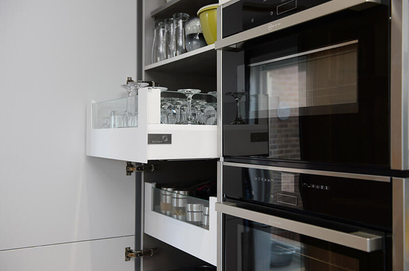 Bespoke storage solution for small kitchen