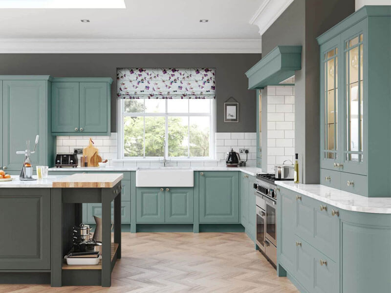 Sage Green Kitchen Cabinets With White Appliances | Cabinets Matttroy